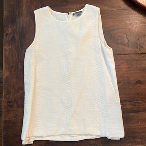 Vince snake texture white top